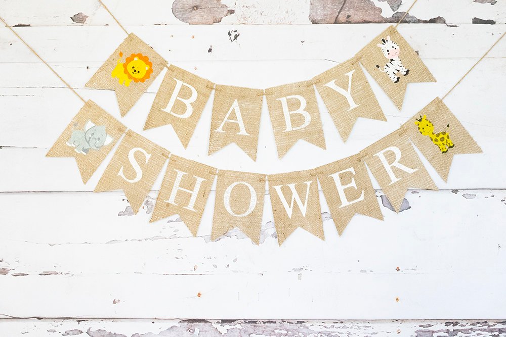 Safari Baby Shower Decoration, Jungle Baby Shower Banner, Safari Nursery Decor, Jungle Baby Shower Sign, Baby Lion Birth Announcement, B798