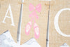 Ballerina Baby Shower Decor, It's A Girl Banner, Girl Baby Shower Banner, Baby Shower Burlap Banner, B1012