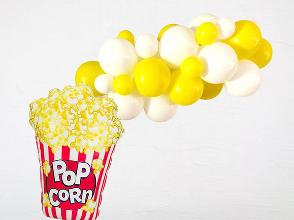 Movie Night Decor | Birthday Party | Sleepover Party Theme | Popcorn Balloon Decorations | Backyard Party Decor | Kids Birthday Party |