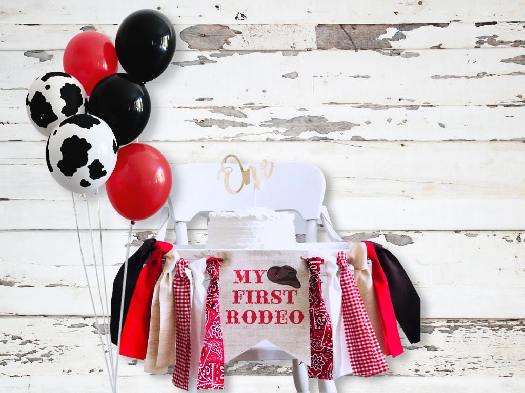 First Rodeo Party Box Rodeo First Birthday Collection | My First Rodeo Party Decor with Ball ...