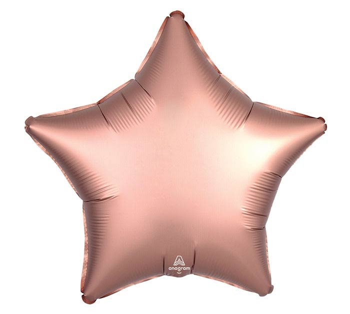 Rose Gold and Silver Star Balloons, Foil Star Balloon, Birthday Party Decorations, Rose Gold Decorations, Silver Party Decor COL191
