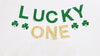 Lucky One Glitter Banner, St Patrick's Day 1st Birthday, First Birthday Banner, St Patrick's Day Decorations, LB007