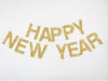 Happy New Year Glitter Banner, Gold Glitter New Years Eve Sign, New Years Eve Decor, Gold Glitter NYE Banner, Gold Decorations, LB025