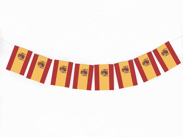 Spain Flag Banner, Spanish Flag Banner, Team Spain Garland, World Flags, Spain World Cup Decorations, P252