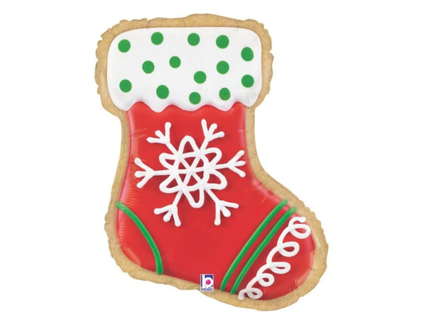Christmas Stocking Cookie Balloon | Holiday Party Decor | Christmas Party Decoration | Cookie Party Decor | Christmas Cookie Exchange |