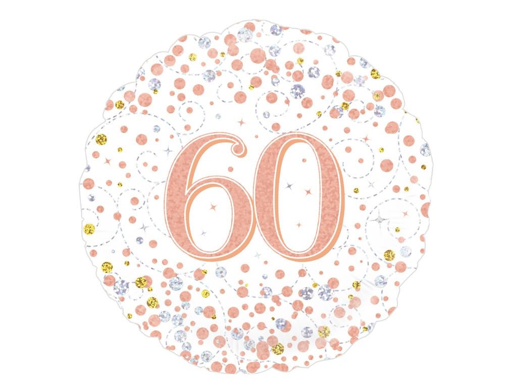 60th Birthday Balloon | Rose Gold Balloon | Milestone Birthday Balloon | 60th Birthday Party | 60th Birthday Party Decor