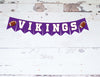 Vikings Banner, Vikings Decorations, Vikings, Card Stock Banner, Football Decorations, Football Party Decor, P263