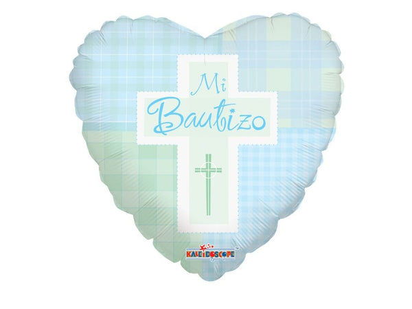 Mi Bautizo Foil Balloon, Religious Balloon, Mi Bautizo Decor, Baptism Balloon Blue, Christening Celebration, Mi Bautizo