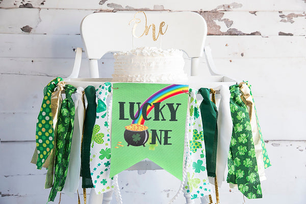 Lucky One Birthday Decorations Girls, St. Patrick's Day Green 1st