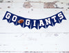 Go Giants Banner, Giants Decorations, Giants Banner, Card Stock Banner, Football Decorations, Football Party Decor, P262