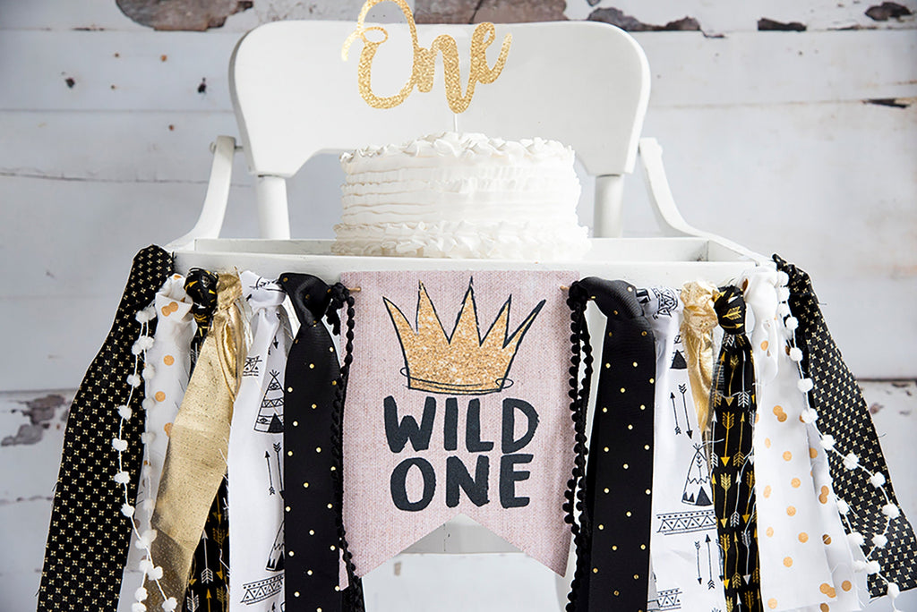 Wild One 1st Birthday, Wild One Party Kit, Highchair Banner, A Wild One Banner, Inspired by Where the Wild Things Are Decoration, COL270