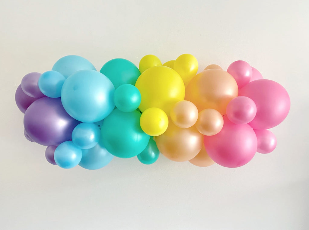 Pastel Balloon Garland  Pastel Rainbow Party Decorations – Swanky