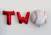 Baseball TWO Balloon Collection | Baseball Party Decor | Second Birthday Balloons | Baseball Party Decor | Baseball Birthday Photo Prop |