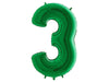 3rd Birthday Balloon, Number 3 Balloon, Green Jumbo 3 Balloon, 3rd Birthday Party Balloon