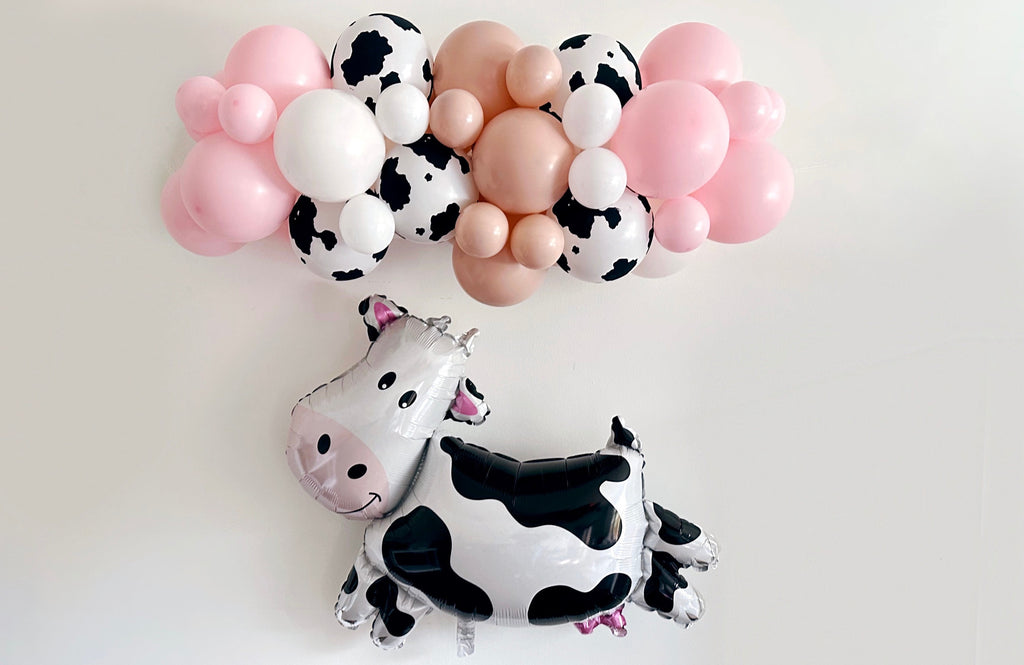 Pink Cow Prink Balloon Garland Cowgirl Birthday Party Or Baby Show pink-cow-prink-balloon-garland-cowgirl-birthday-party-or-baby-show
