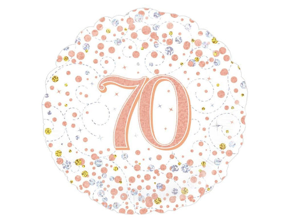 70th Birthday Balloon | Rose Gold Balloon | Milestone Birthday Balloon | 70th Birthday Party | 70th Birthday Party Decor
