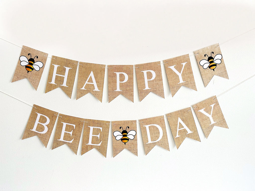 Happy Bee Day Decorations, Bee Birthday Party, Bumble Bee Balloon Decoration, Spring Birthday Balloons, Summer Bee Birthday Balloons