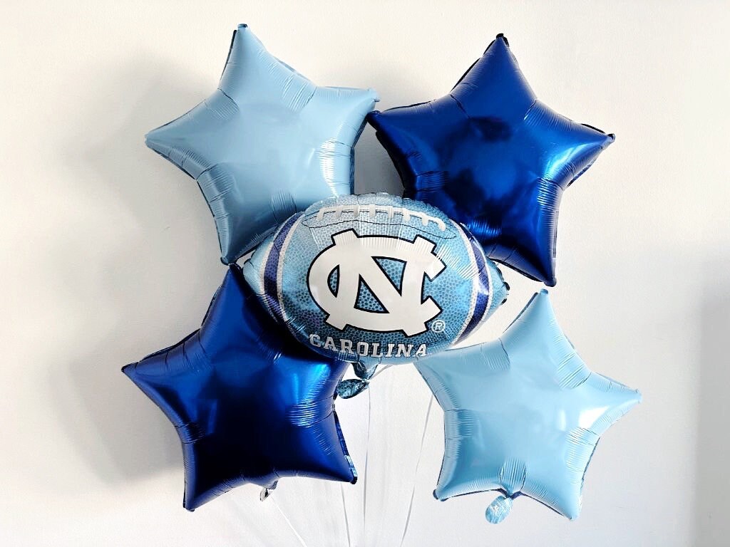 North Carolina Football Decorations, Graduation Party Decor, Football Party, Game Day Balloons,  COL351