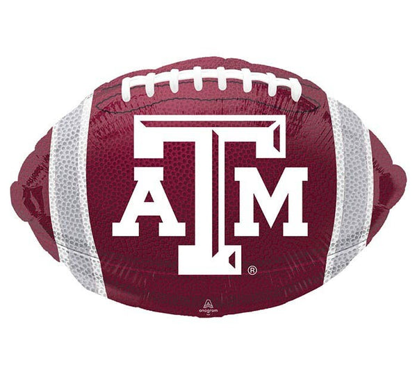 Texas A M Balloon 17" | Football Party Decor | Sports Balloon | Tailgate Decor | Football Birthday Photo Prop | BAL272