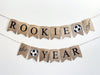 Rookie Year Burlap Banner, Soccer Party Decoration, Soccer First Birthday Party, Rookie of the Year Decorations, Soccer Birthday Decor B790