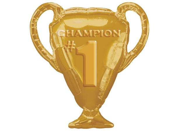 Gold Trophy Balloon | Trophy Shaped Foil Balloon | Champion Trophy Balloon | Gold Foil Balloon | Accomplishment Balloon | Sports Balloon