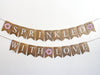 Sprinkled with Love Donut Burlap Banner, Baby Shower or Gender Reveal Party Decorations, Baby Shower Banner, B1152