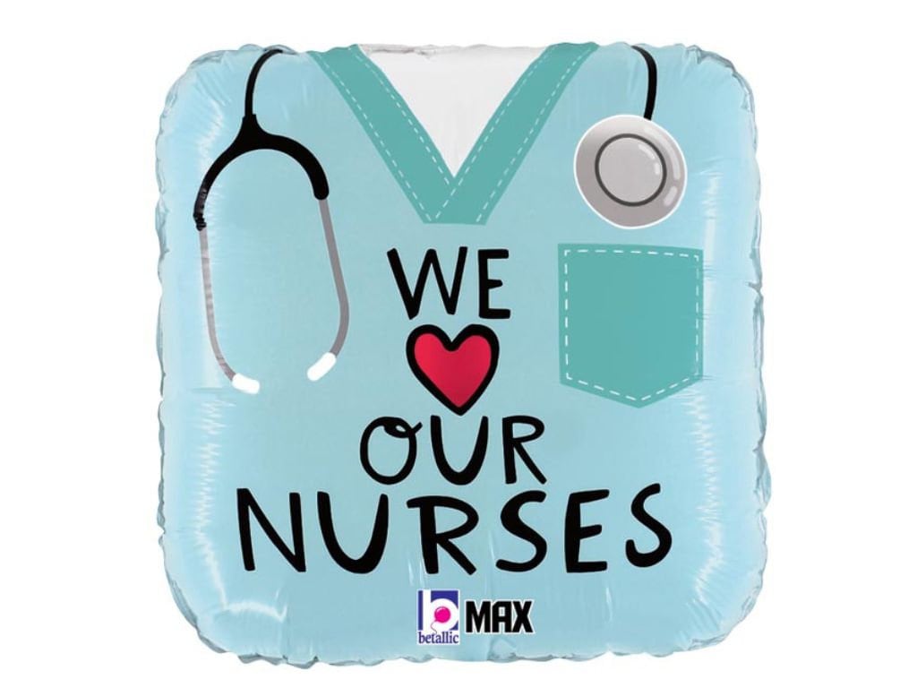 Nurses Day Balloon, Nurse Appreciation Week Balloons, We Love Our Nurse Balloon, Best Nurse Gift, Nurse Appreciation Week Idea, BAL332
