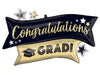 Graduation Balloon, Black and Gold Grad Balloon, Grad Party Balloons, Graduation Picture Balloons, Congratulations Grad Decor, Grad Party