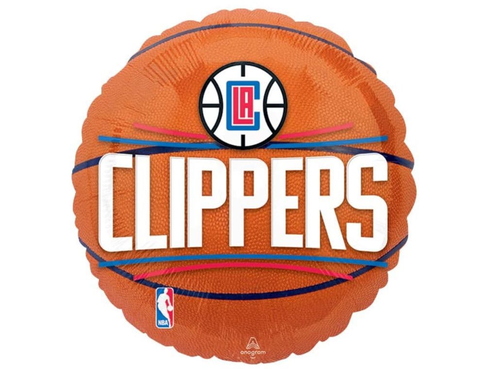 Clippers Basketball Balloon | Basketball Party Decor | Sports Balloon | Basketball Party Decor | Basketball Birthday Photo Prop