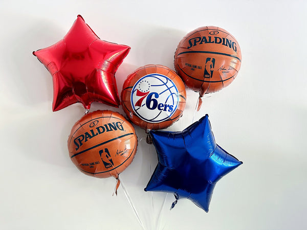 76ers Basketball Decorations, Basketball Party, Game Day Balloons, Basketball Banquet Decorations COL345