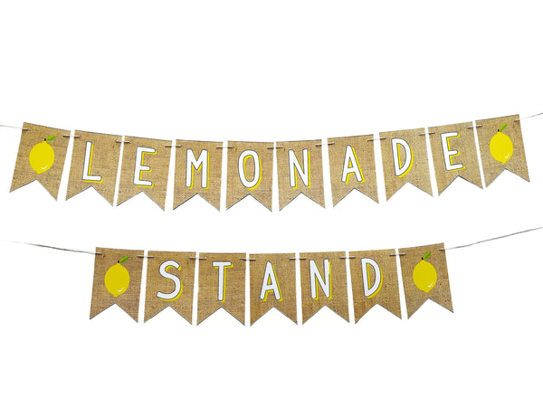 Lemonade Stand Banner, Summer Party Banner, Lemonade Party Sign, Lemonade Stand Banner