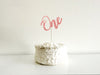 One Glitter Cake Topper, 1st Birthday Party Cake Topper, First Birthday Cupcake Topper, One Year Old Party Decor