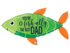 Fishing Father's Day Balloon Collection | O-Fish-ally The Best Dad Balloons | Happy Father's Day Balloon | Fishing Father's Day Balloon |