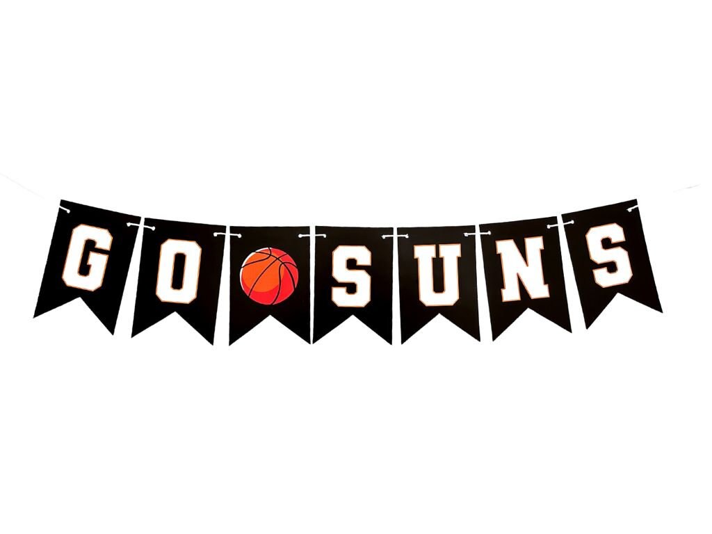 NBA Suns Basketball Party Collection | Basketball Party Decor | Basketball Balloon Decor | Sports Balloon Garland | COL392