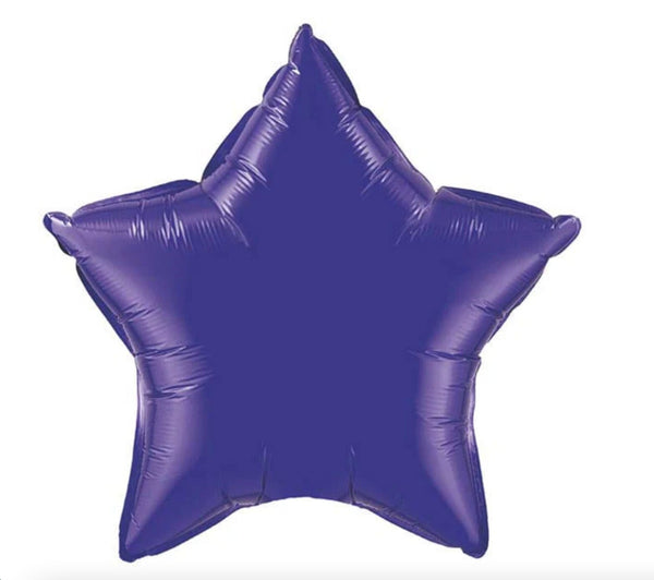 Quartz Purple Star Balloon | Purple Party Decor | Purple Foil Balloon | Dark Purple Star Mylar Balloon | Purple Accent Balloon |