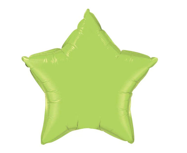 Pastel Lime Blue Star Balloon | Lime Party Decor | Pastel Lime Green Foil Balloon | Vibrant Pastel Lime Star Mylar Balloon |