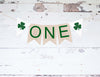 St Patrick's Day First Birthday Party Banner | Shamrock or Clover One Banner | Lucky One Decorations | P242