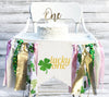 Lucky One Glitter Birthday Banner, St. Patricks Day 1st Birthday Party, First Birthday Highchair Banner,  One Year Old Party Decor, HC118