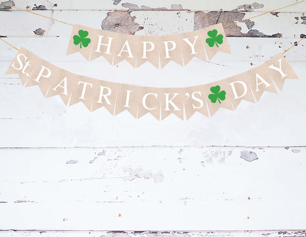 St Patrick's Day Decorations, Happy St. Patrick's Day Banner, St Patty's Day Backdrop, PB062