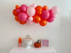 Pink & Orange Balloons, Colorful Balloons, Balloon Party Kit, Pink Party Decorations, Bold Balloon Backdrop, COL470