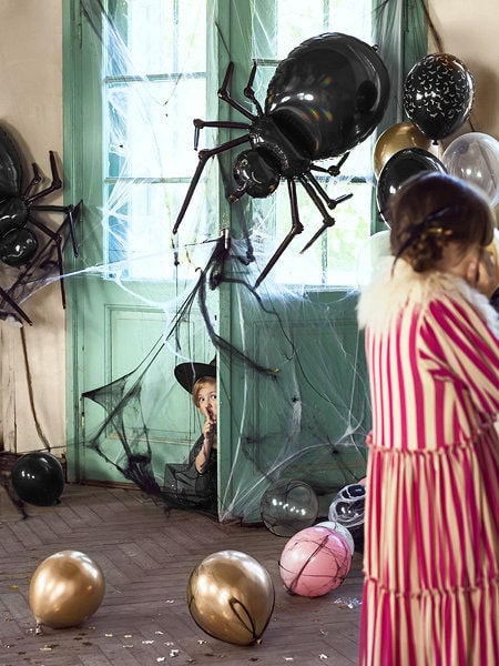 Spooky Spider Balloon, Halloween Balloon Decor, Cute Spider Balloon, Halloween Party Decor, Halloween Photo Prop, Spider Foil Balloon