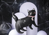 Black Cat Balloon, Halloween Cat Balloon Decor, Cute Black Cat Balloon, Halloween Party Decor, Spooky Cat Halloween Decor