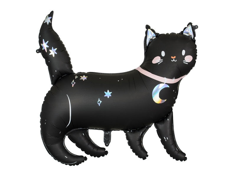 Black Cat Balloon, Halloween Cat Balloon Decor, Cute Black Cat Balloon, Halloween Party Decor, Spooky Cat Halloween Decor