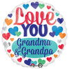 I Love You Grandma & Grandpa Balloon | Grandparents Day Balloon | Celebration Balloon | Inspirational Balloon, Love You Balloon