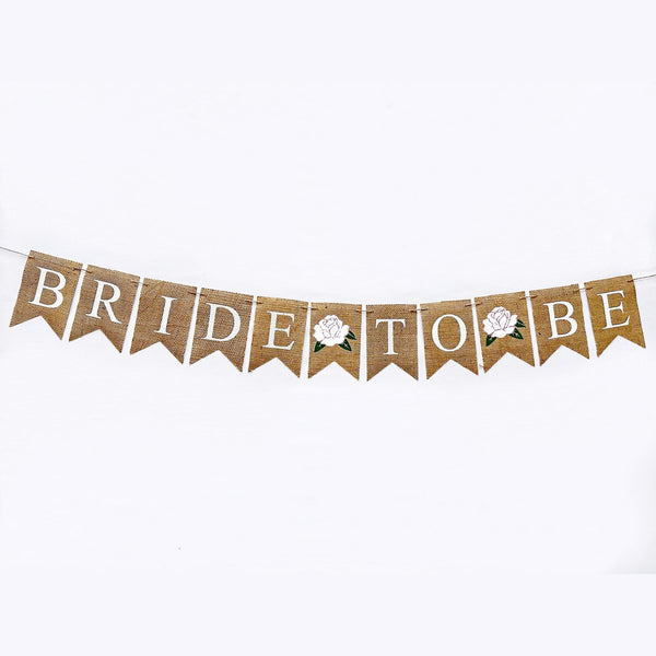 Bride to Be Banner for Bridal Shower or Bachelorette Party Decorations, Flower Wedding Decorations, Floral Bridal Shower B1257