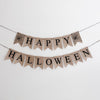 Happy Halloween Burlap Banner, Rustic Halloween Banner, Spider Web Banner, Halloween Party Decorations, Halloween Home Decor, B1291