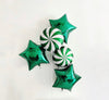 Christmas Party Decorations, Green Peppermint Balloons, Peppermint Party Decor, Green Candy Balloon COL516