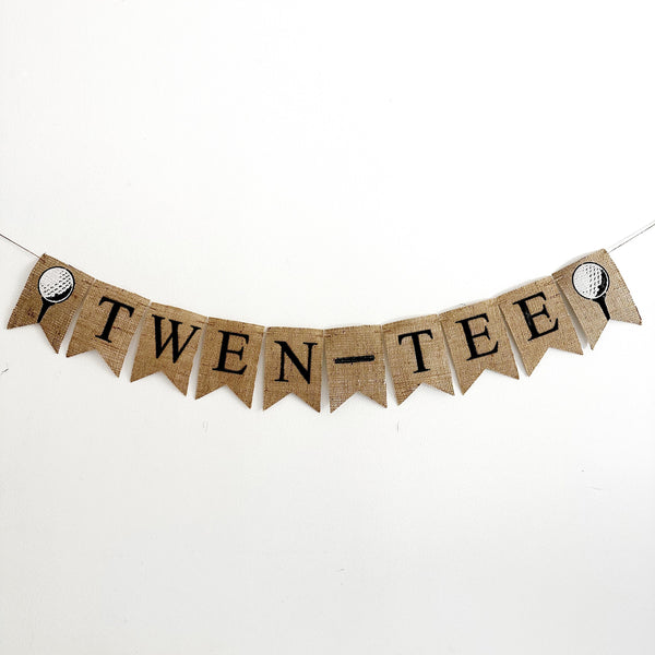 Golf 20th Birthday Party Decorations, Let's Par-tee Banner, Golfing Party, Driving Range Decorations, Twen-tee Birthday Banner, B1309