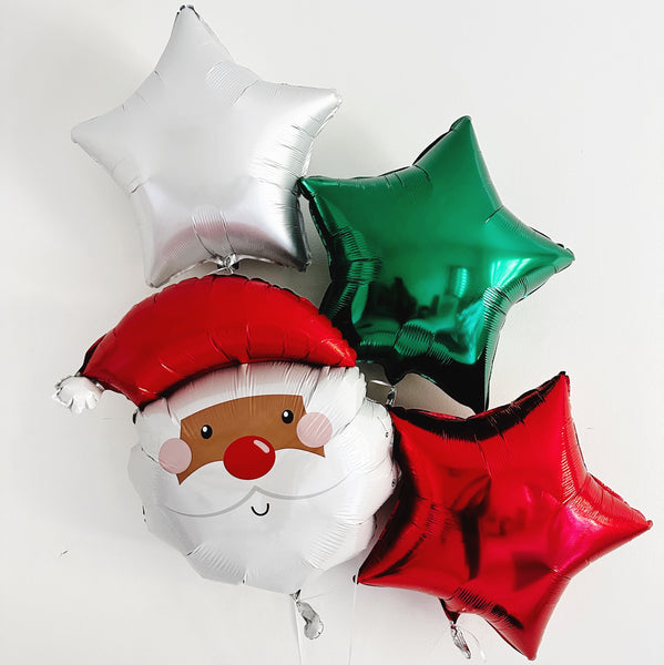Christmas Santa Balloon, African American Santa Balloon, Christmas Party Decorations, Holiday Decorations, Santa Claus COL519