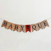 Baby-Que Burlap Banner, Barbeque Baby Shower Decorations, BBQ Gender Reveal Party Decor B1327